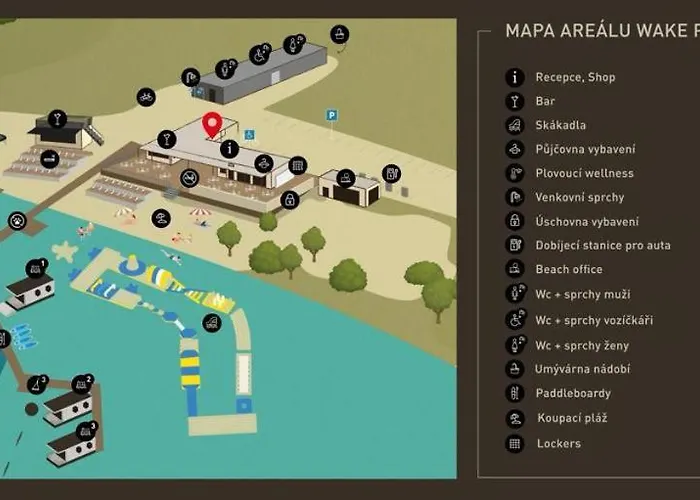 House Boat S Výhledem Na Wake Port